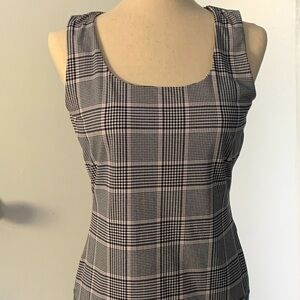 Calvin Klein Houndstooth Sleeveless Blouse